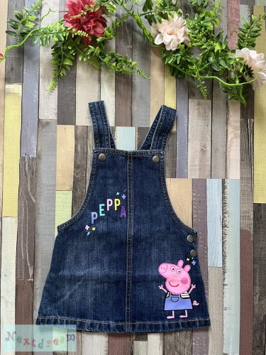 F&F Peppa Pig kantáros farmer ruha